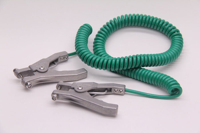 Dual Tip Clamps with Spiral Cable