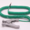 Dual Tip Clamp with Spiral Cable and Lug